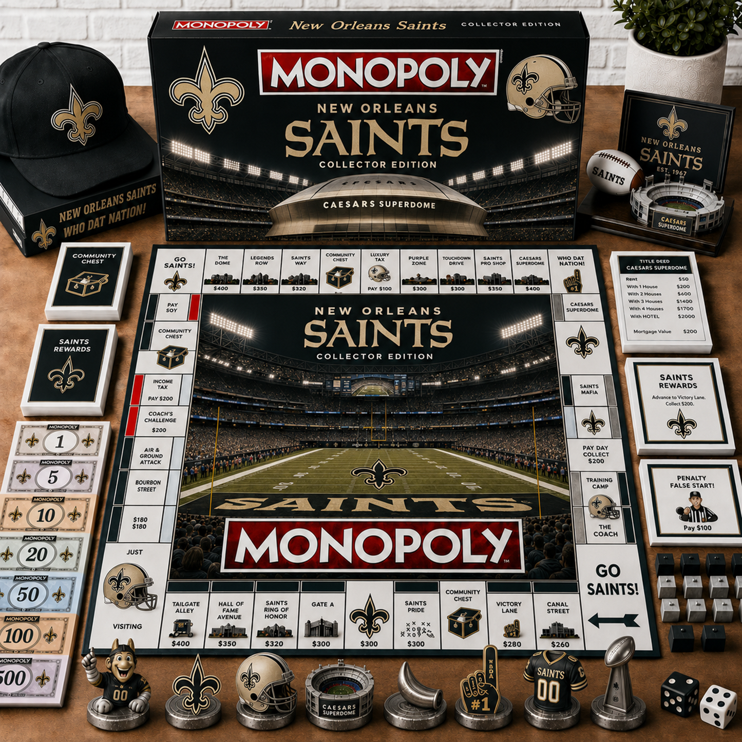 Premium NFL NO Monopoly Collector’s Edition Board Game
