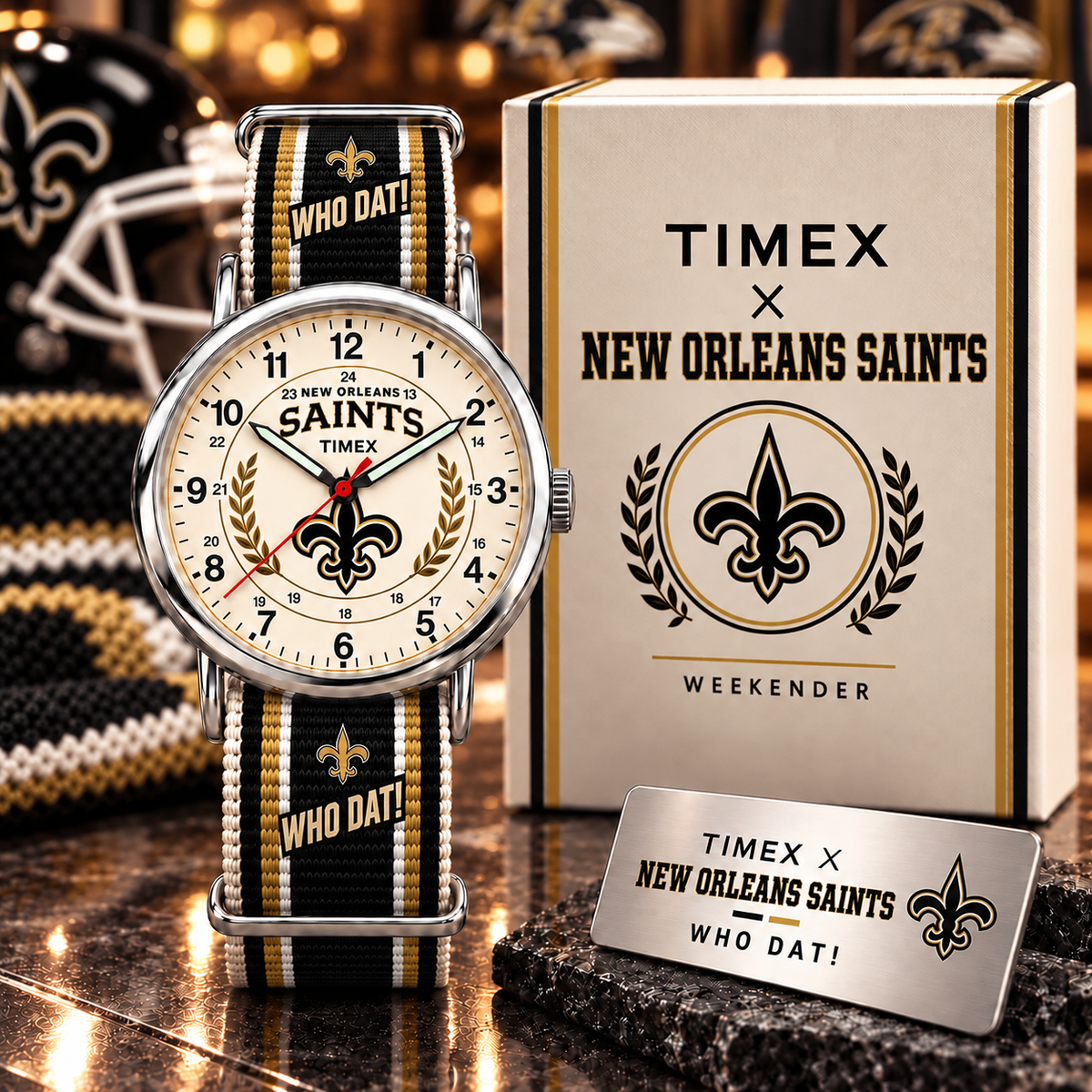 Premium NFL NOS Cream Dial Watch