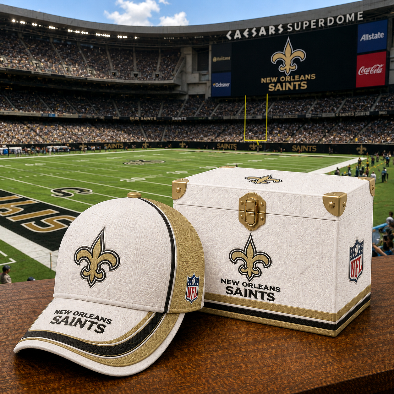 Premium NFL NOS Embossed Leather Cap V2