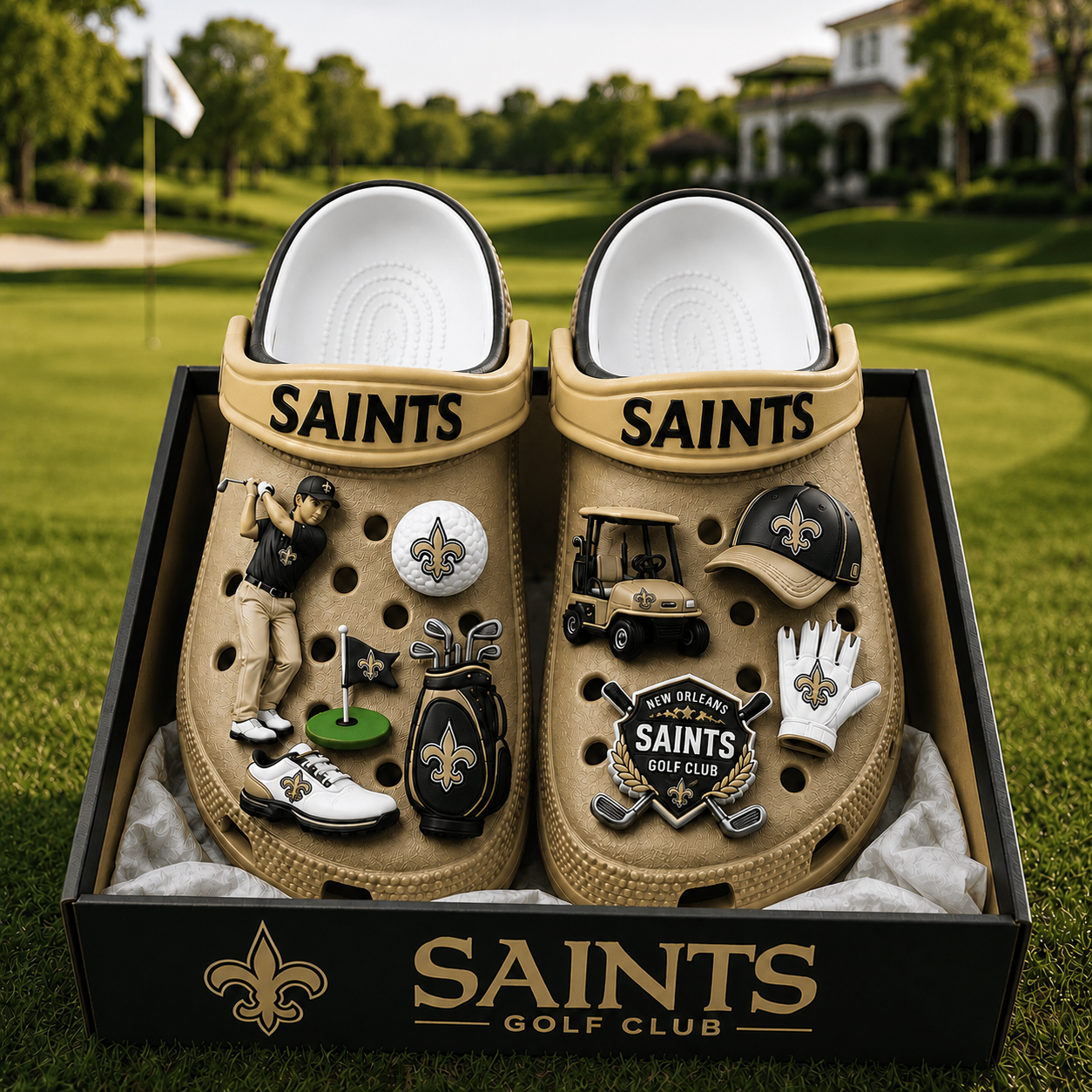 Premium NFL NOS Golf Club Charm Clogs