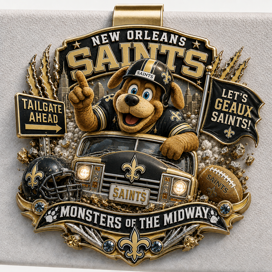 Premium NFL NOS Mascot Tailgate 3D Car Visor Clip