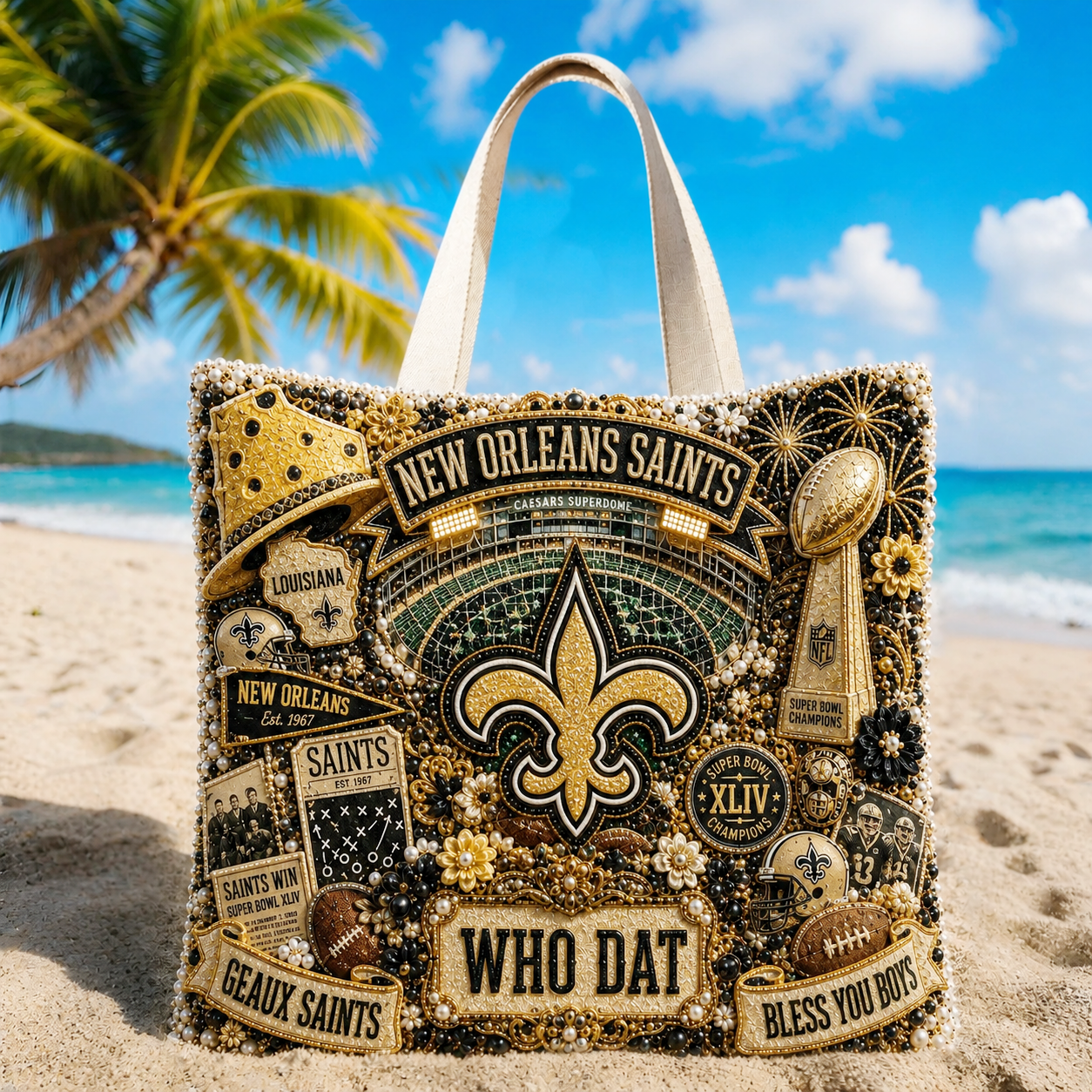 Premium NFL NOS Summer Vibes Tote Bag