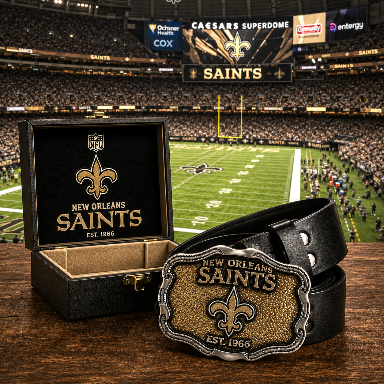 Premium NFL NOS Vintage Heritage Leather Belt