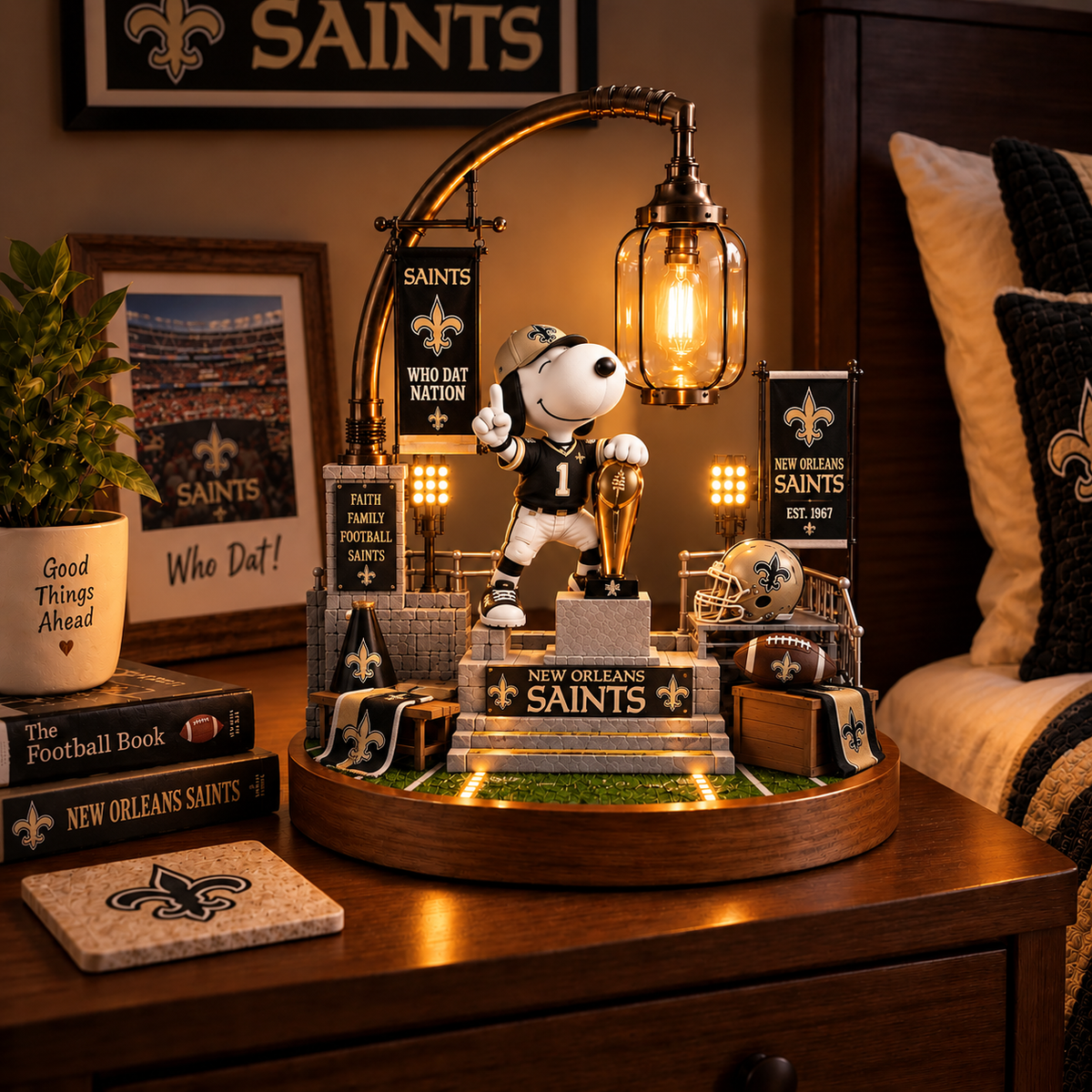 Premium NFL NOS x SNP Themed Bedside Lamp