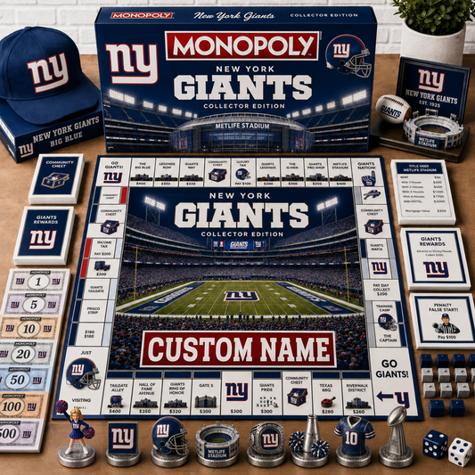 Premium NFL NYG Collector’s Edition Board Game Custom name