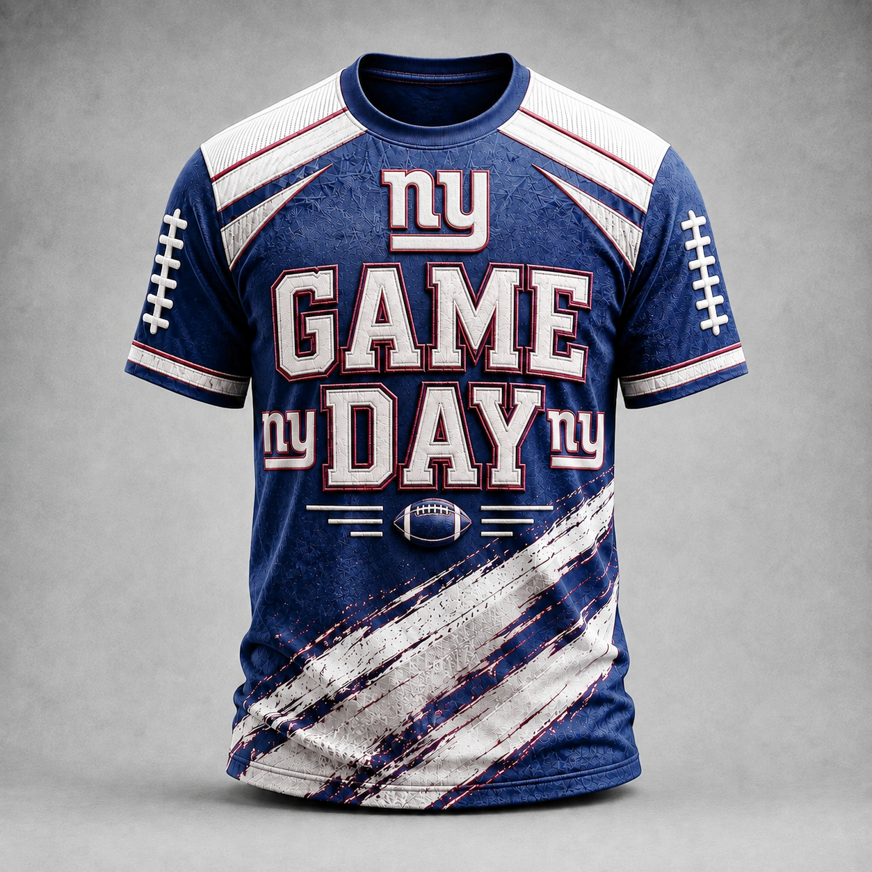 Premium NFL NYG Game Day Paint Splatter Performance T-Shirt