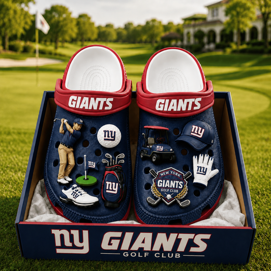 Premium NFL NYG Golf Club Charm Clogs