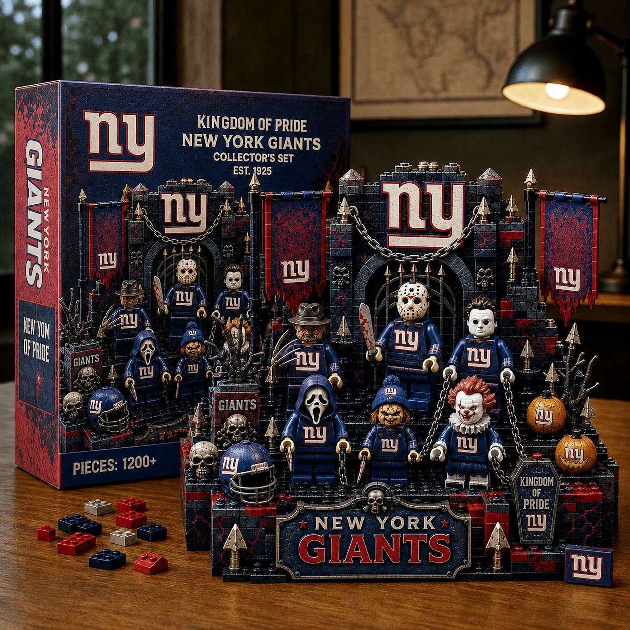 Premium NFL NYG Halloween Building Block Collector’s Set