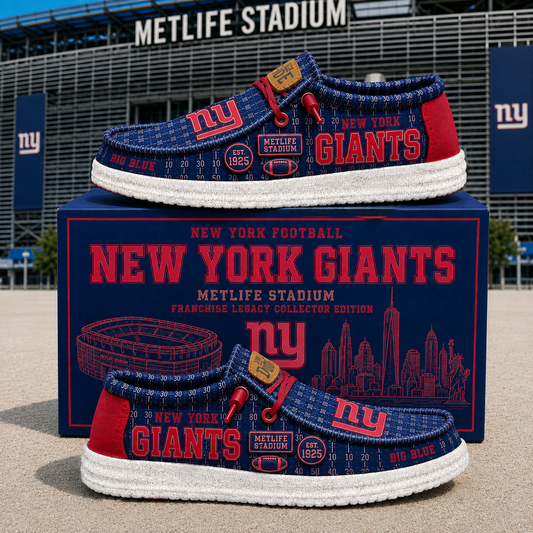 Premium NFL NYG Heritage Loafer Shoes