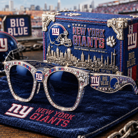 Premium NFL NYG Royal Heritage Crystal