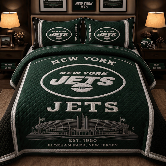 Premium NFL NYJ Bedding Sets Luxury