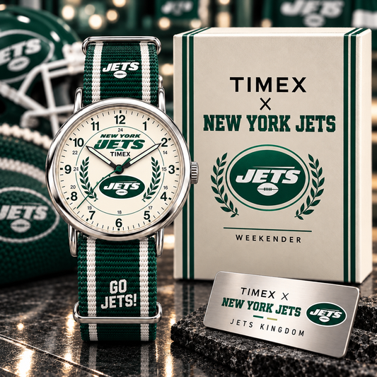 Premium NFL NYJ Cream Dial Watch