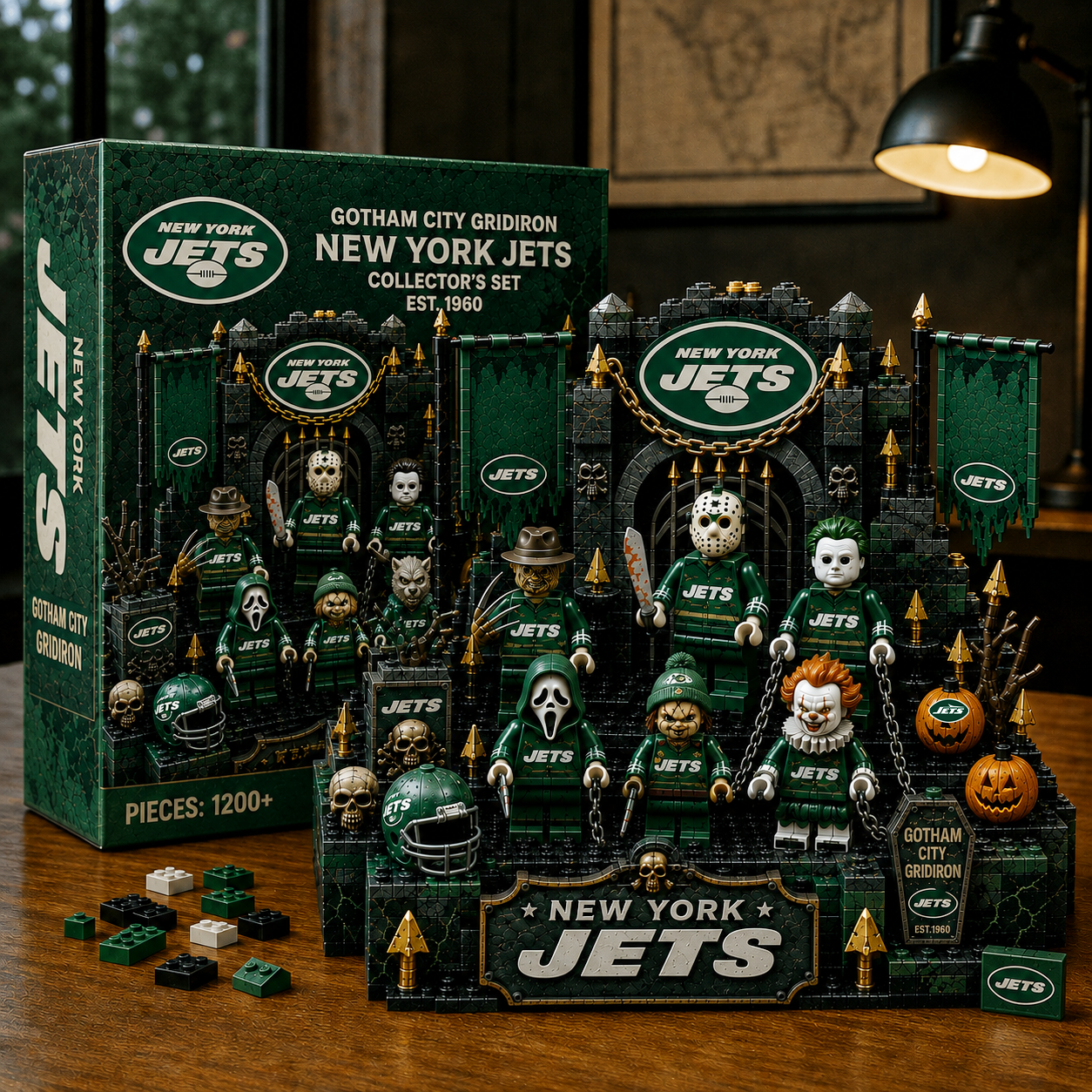 Premium NFL NYJ Halloween Building Block Collector’s Set