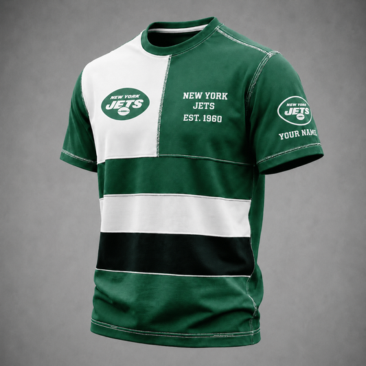 Premium NFL NYJ Heritage Color-Block T-Shirt