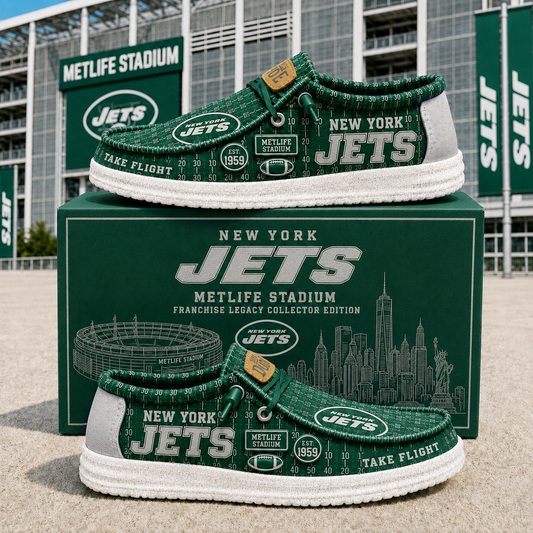 Premium NFL NYJ Heritage Loafer Shoes
