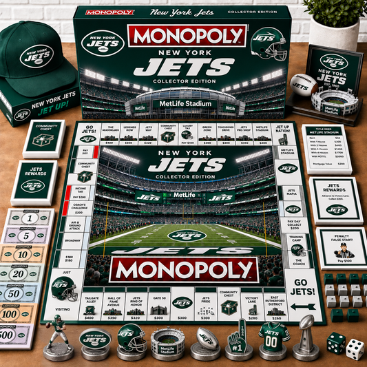 Premium NFL NYJ Monopoly Collector’s Edition Board Game