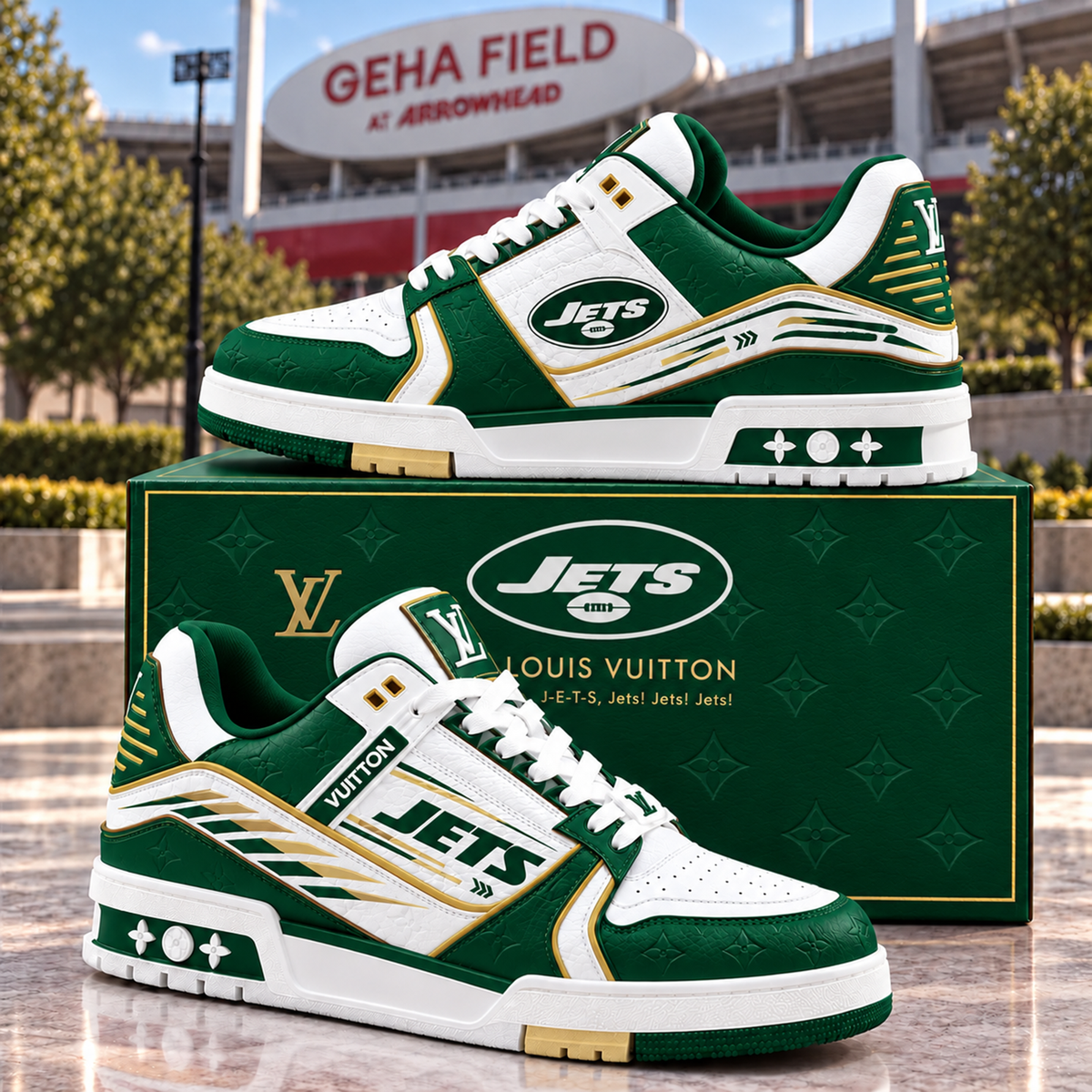 Premium NFL NYJ Trainer Sneakers