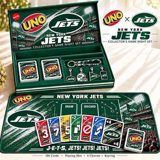 Premium NFL NYJ Uno Board Game Set