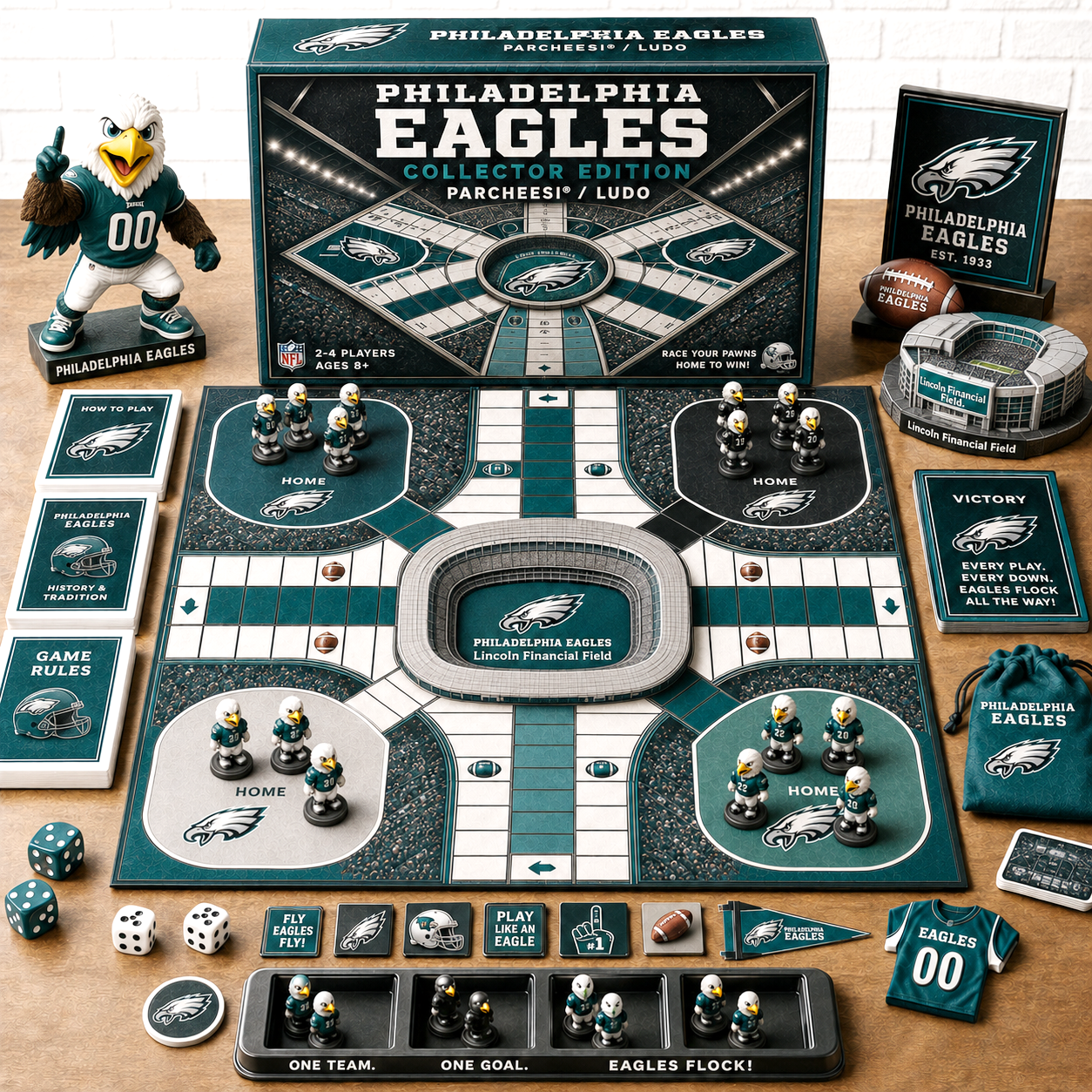 Premium NFL PE Collector’s Edition Parcheesi Board Game