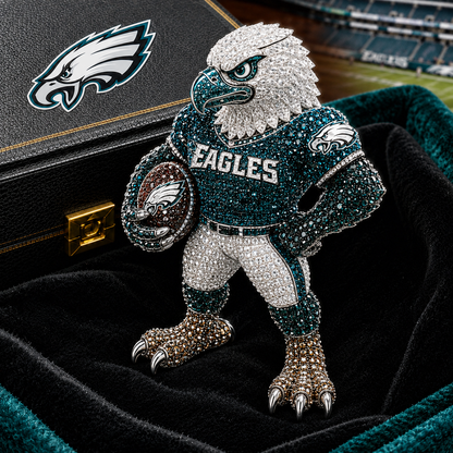 Premium NFL PE Luxury Sculptural Brooch