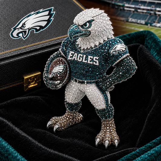 Premium NFL PE Luxury Sculptural Brooch