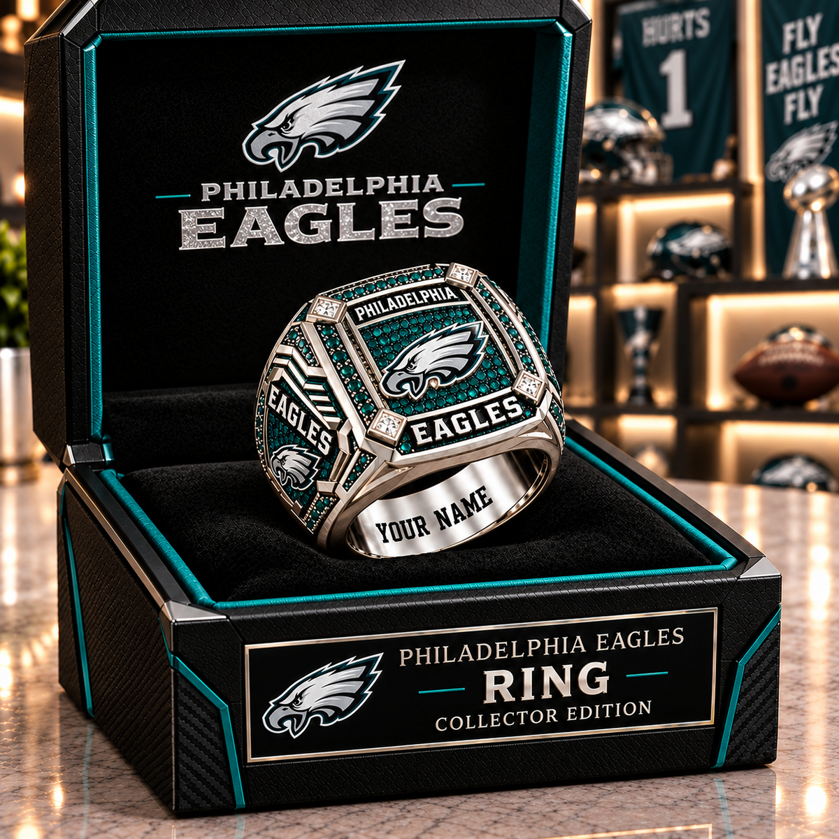 Premium NFL PE Team Spirit Collector Ring