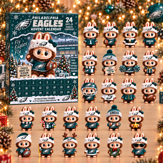 Premium NFL PHI x Labubu Christmas Avent Calendar V7