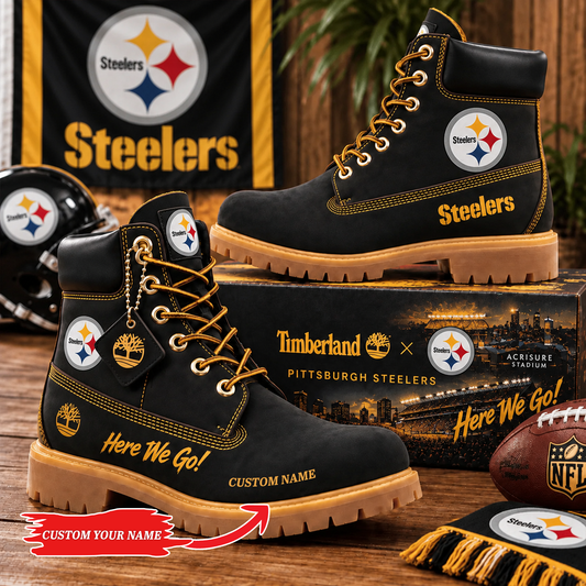 Premium NFL PIT Heritage Boots Custom Name