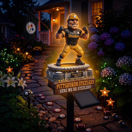 Premium NFL PIT Mascot Stadium LumiGarden Solar Lights