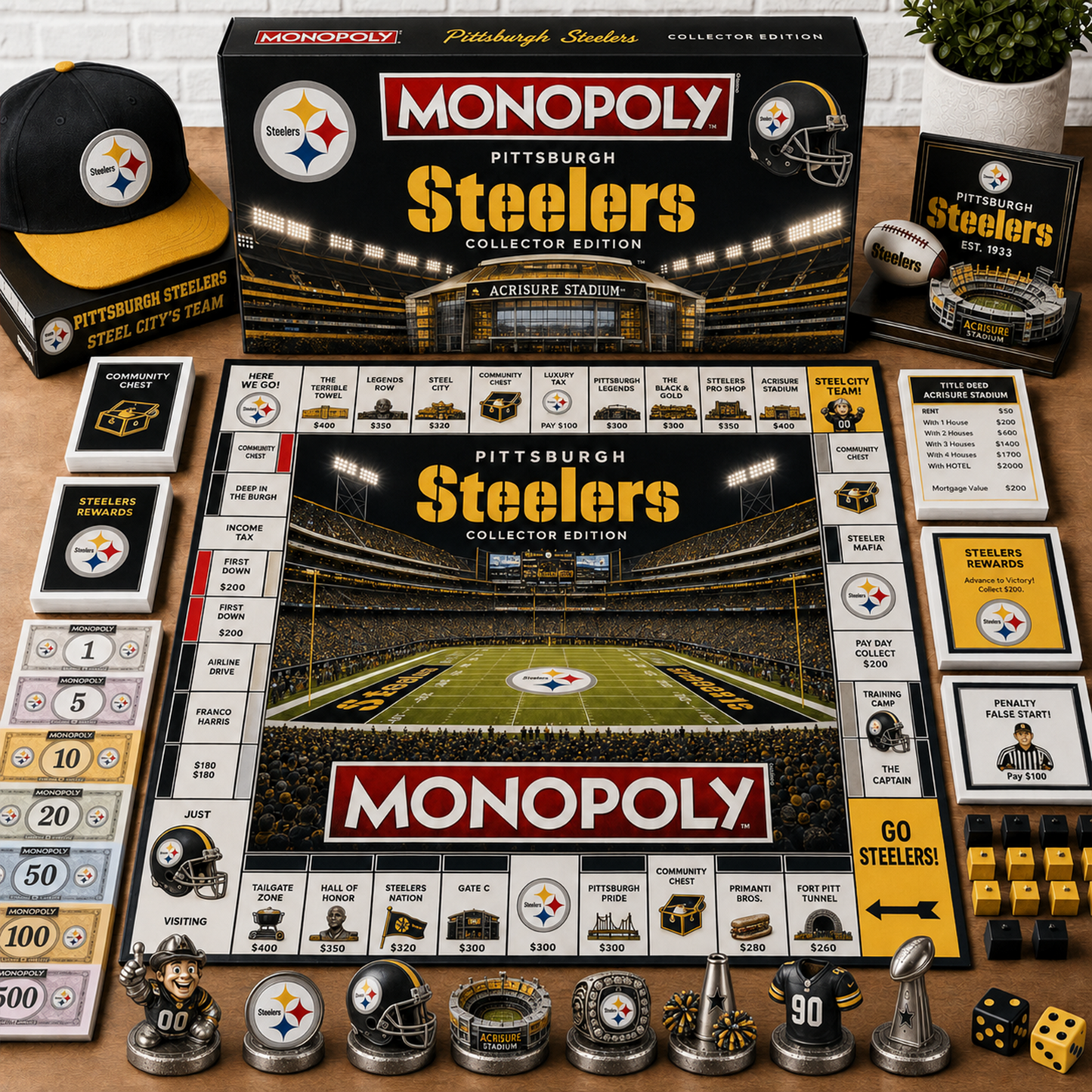 Premium NFL PIT Monopoly Collector’s Edition Board Game