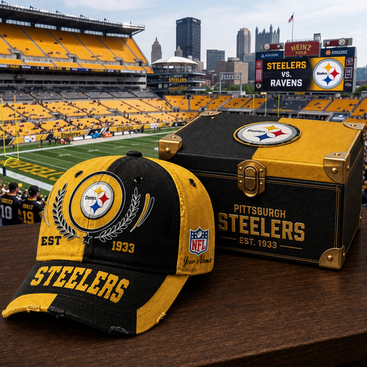Premium NFL PIT Vintage Heritage Distressed Cap V2