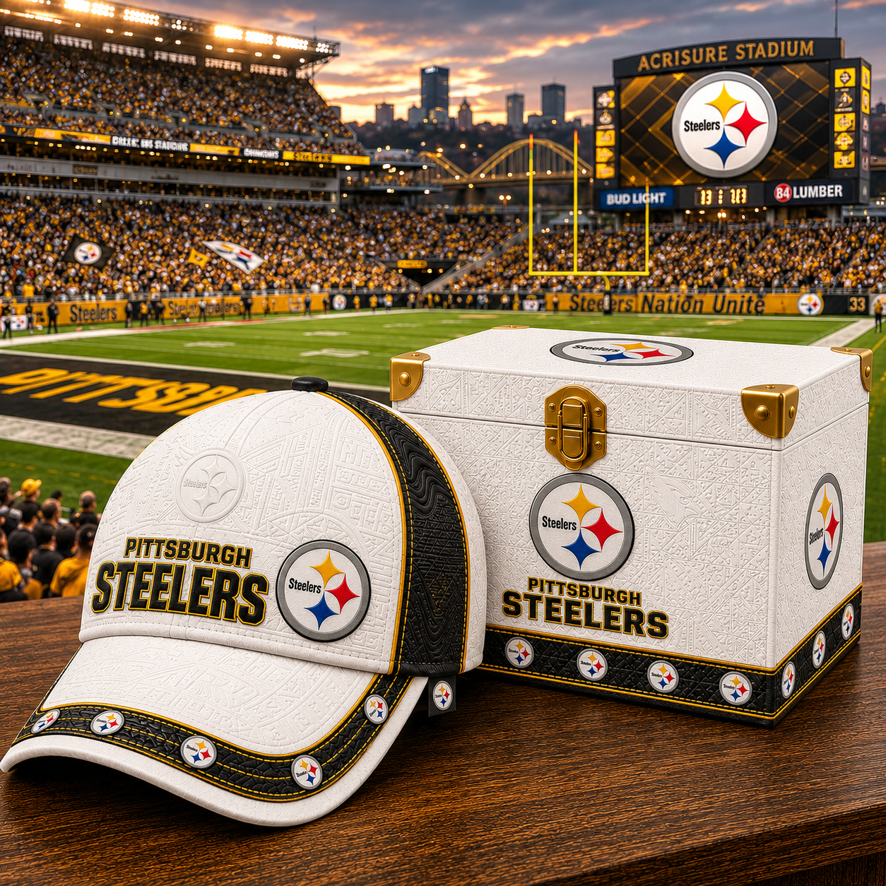 Premium NFL PS Embossed Leather Cap