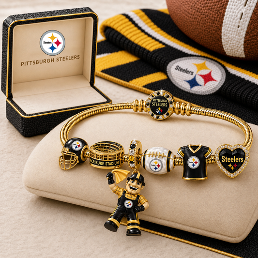 Premium NFL PS Gold Charm Bracelet Set