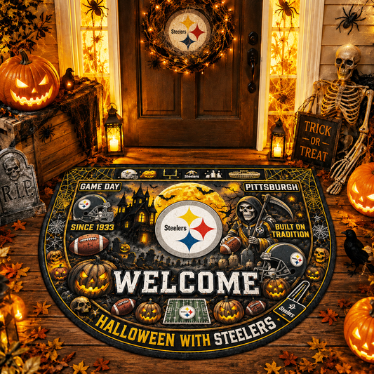 Premium NFL PS Halloween Welcome Doormat