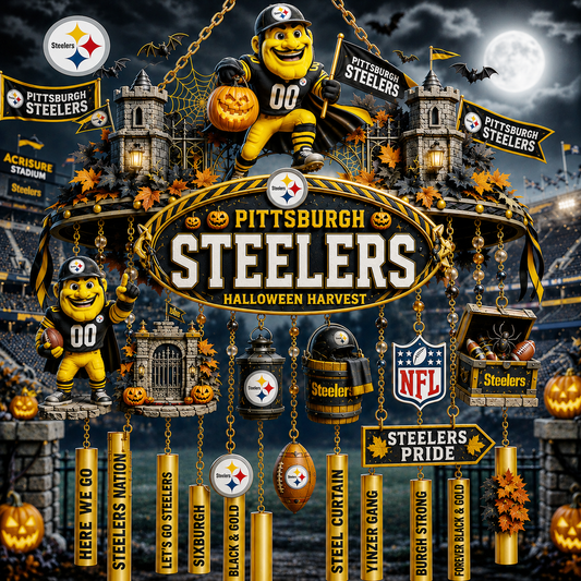 Premium NFL PS Halloween Wind Chime