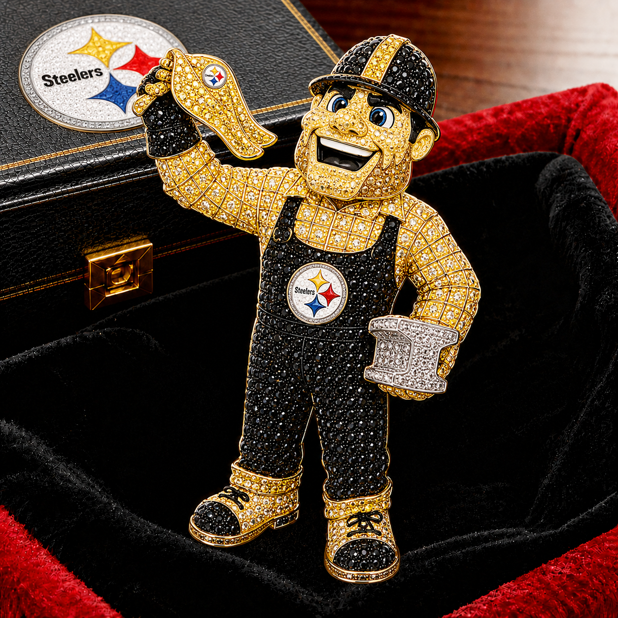 Premium NFL PS Luxury Sculptural Brooch