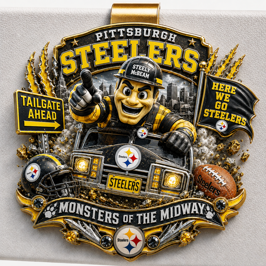 Premium NFL PS Mascot Tailgate 3D Car Visor Clip
