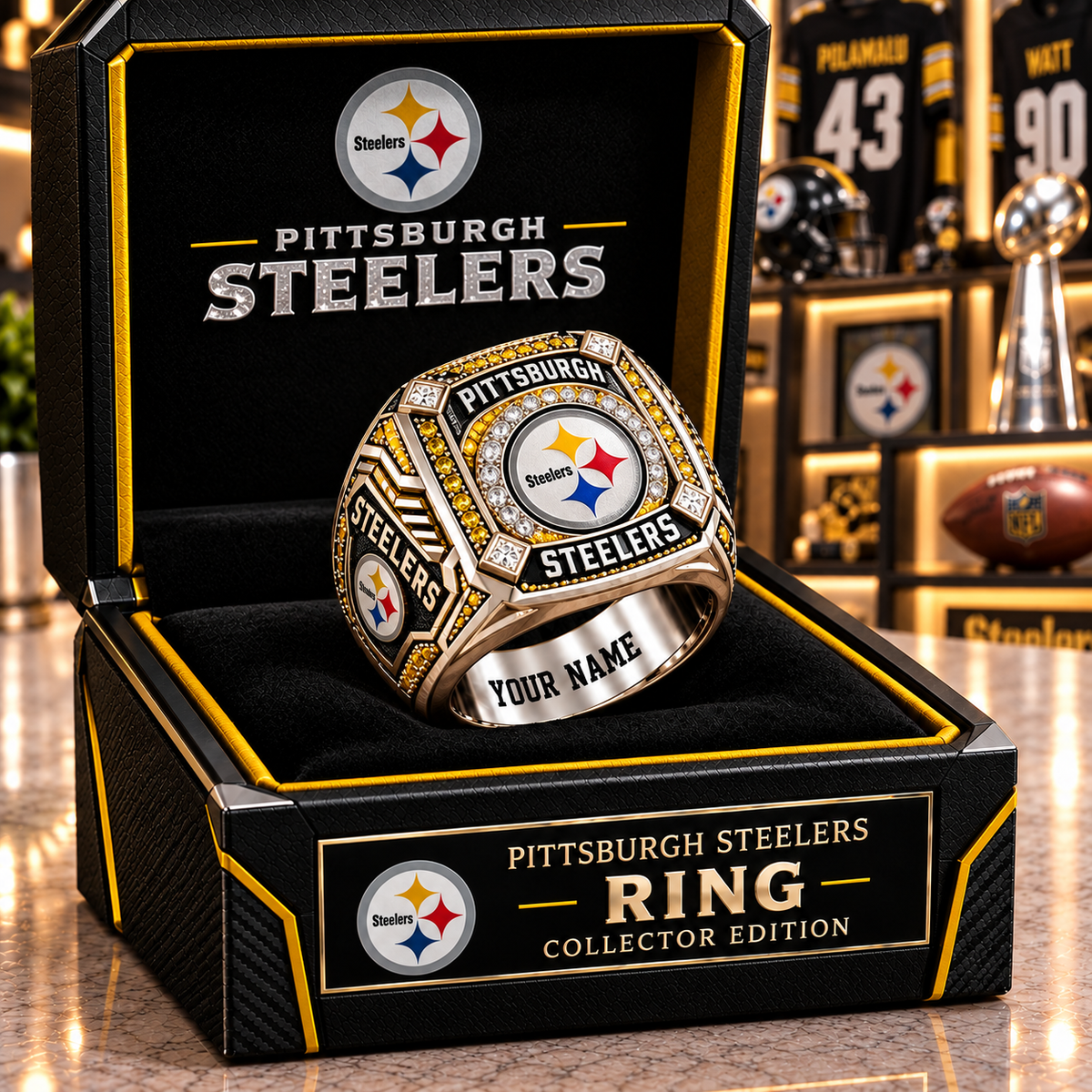 Premium NFL PS Team Spirit Collector Ring