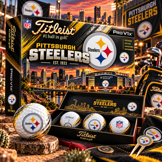 Premium NFL PS x Titleist Pro V1 Herritage Golf Ball Set V4
