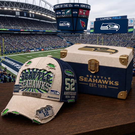 Premium NFL SEA Anniversary Distressed Cap