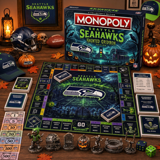 Premium NFL SEA Halloween Monopoly Collector’s Edition Board Game V2