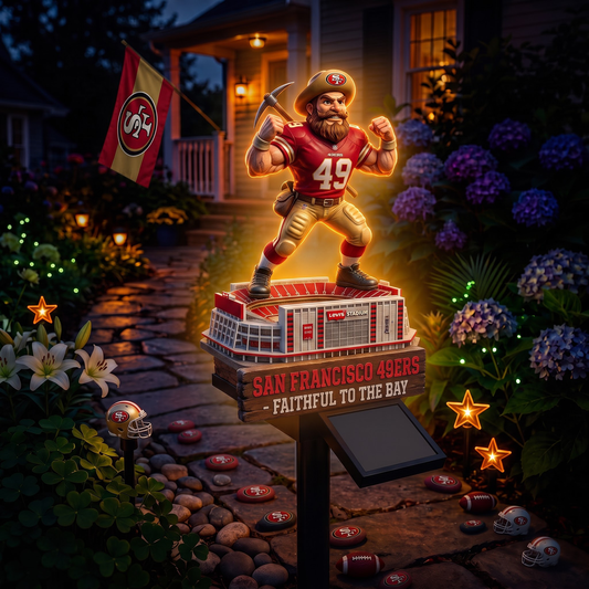 Premium NFL SF Mascot Stadium LumiGarden Solar Lights