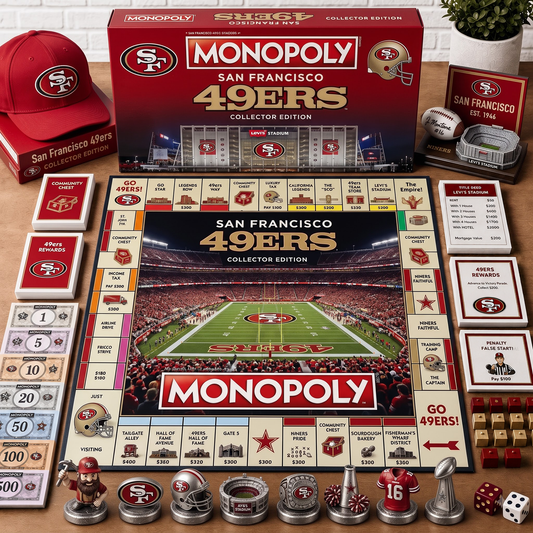 Premium NFL SF Monopoly Collector’s Edition Board Game