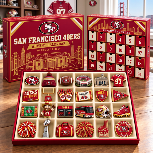 Premium NFL SF Team Spirit 24-Piece Advent Calendar V3