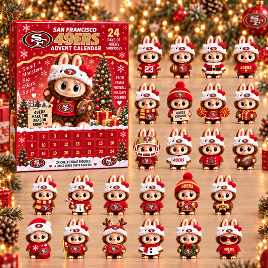 Premium NFL SF x Labubu Christmas Avent Calendar V7