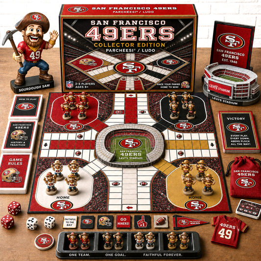 Premium NFL SF49 Collector’s Edition Parcheesi Board Game