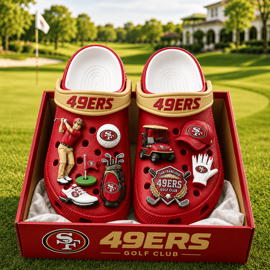 Premium NFL SF49 Golf Club Charm Clogs