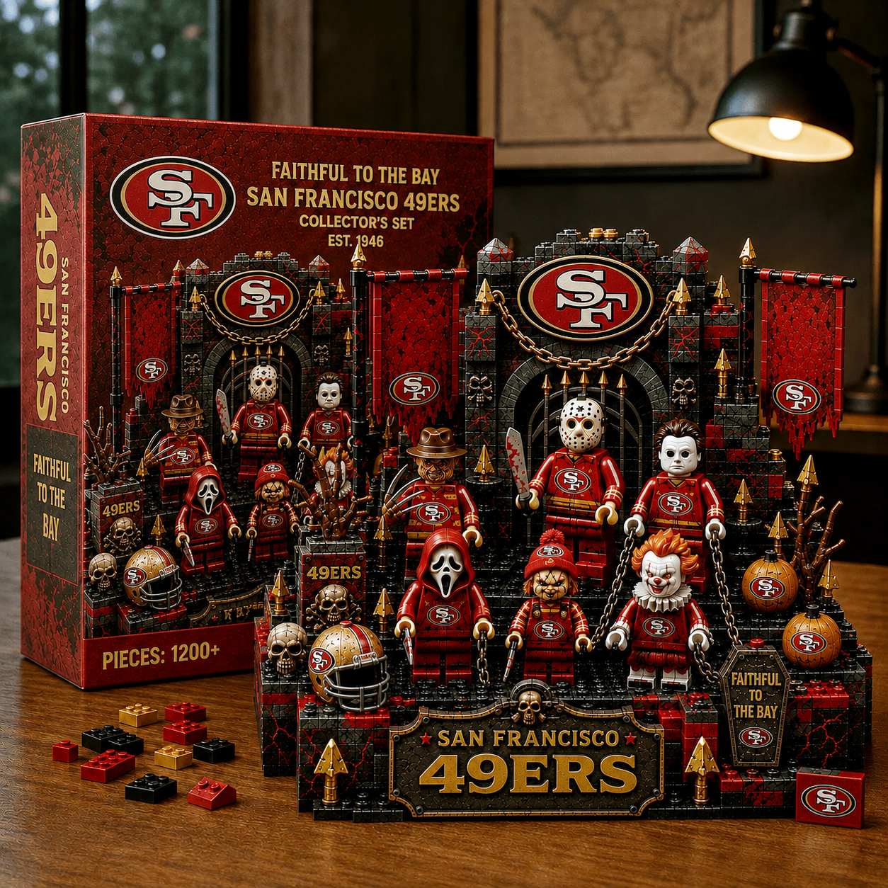 Premium NFL SF49 Halloween Building Block Collector’s Set