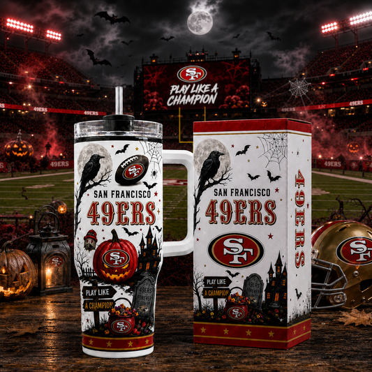 Premium NFL SF49 Halloween Spirit Insulated Tumbler