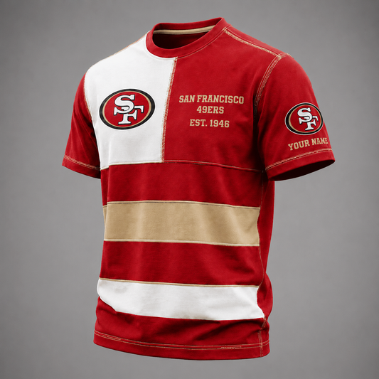 Premium NFL SF49 Heritage Color-Block T-Shirt